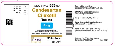 51407-883-90 - Candesartan Cilexetil 8 mg - Rev. 0324.jpg 51407-883-90 - Candesartan Cilexetil 8 mg - Rev. 0324.jpg - 51407 883 90 Candesartan Cilexetil 8 mg Rev. 0324